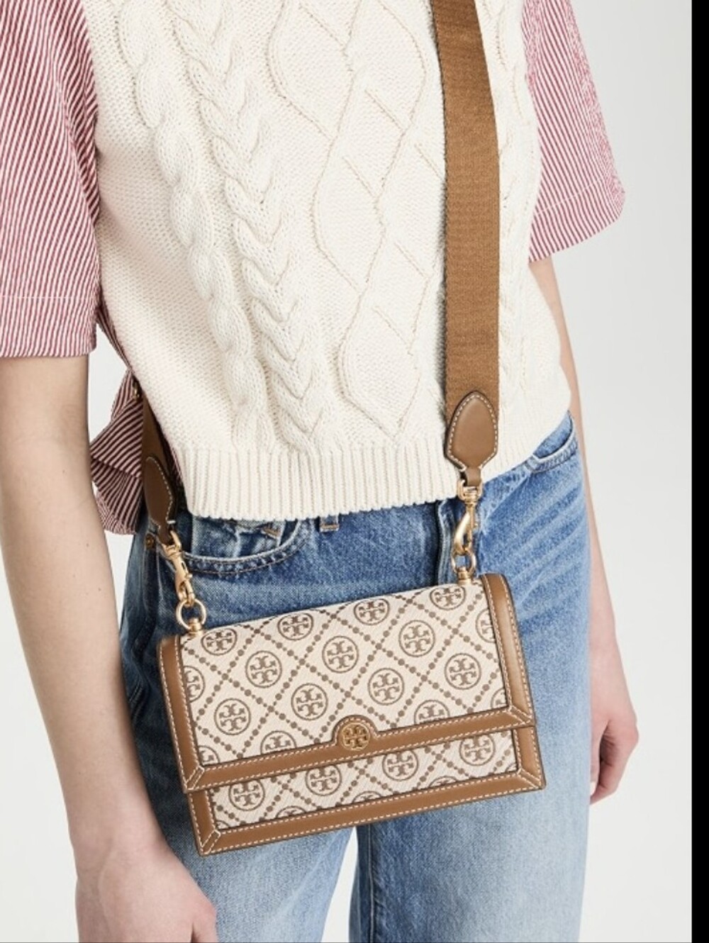 Tory Burch T Monogram Mini Crossbody Bag - Picture 12 of 12